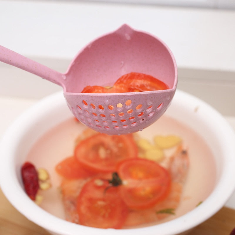 Long Handle Soup Spoon With Filter Strainer