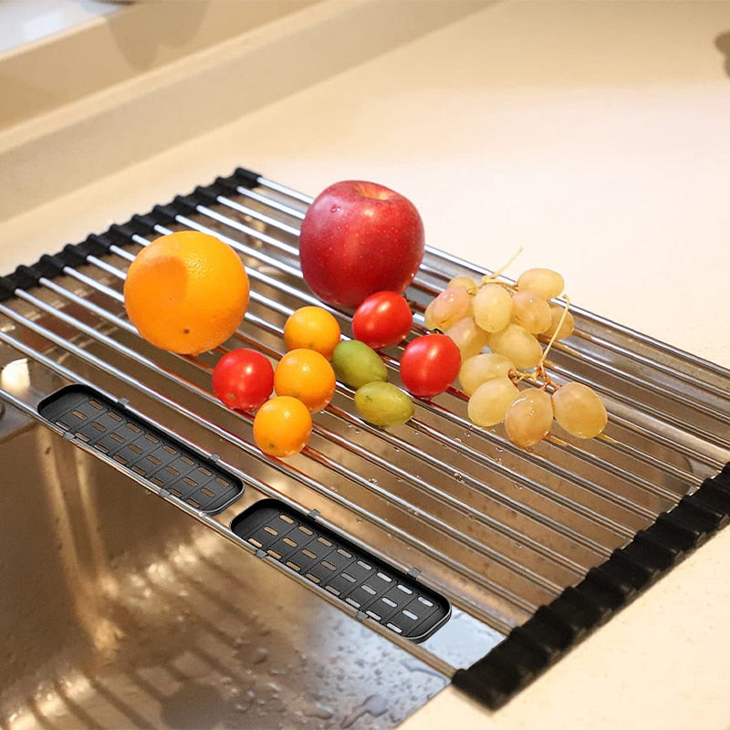 Foldable Rollable Dish Drying Rack