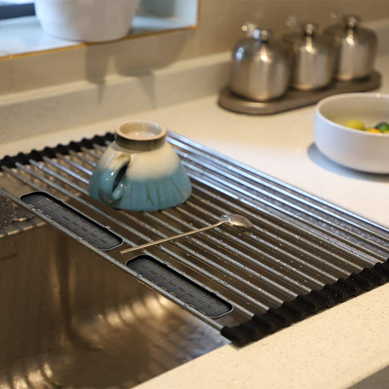 Foldable Rollable Dish Drying Rack