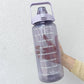 Samarahfaves Motivational Water Bottle 2 Liters,64oz Water Bottle